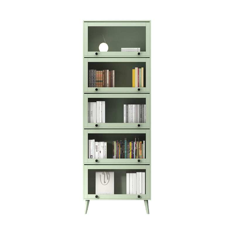 Closed Metal Bookcase Nordic Minimalist Home Living Room Bedroom Bookshelf