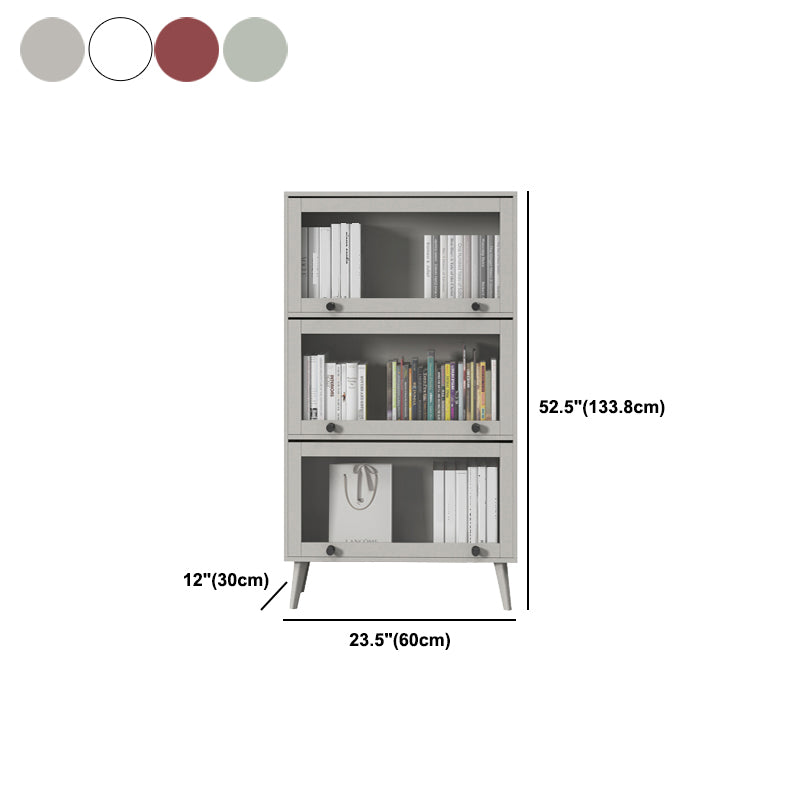 Closed Metal Bookcase Nordic Minimalist Home Living Room Bedroom Bookshelf