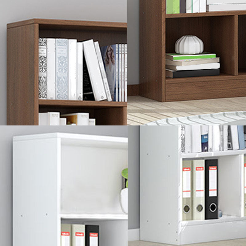 Closed Wooden Bookcase Modern Home Living Room Lattice Bookshelf