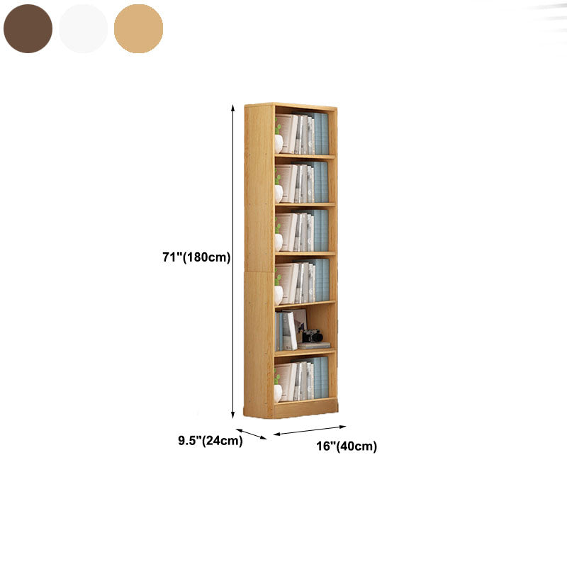 Closed Wooden Bookcase Modern Home Living Room Lattice Bookshelf