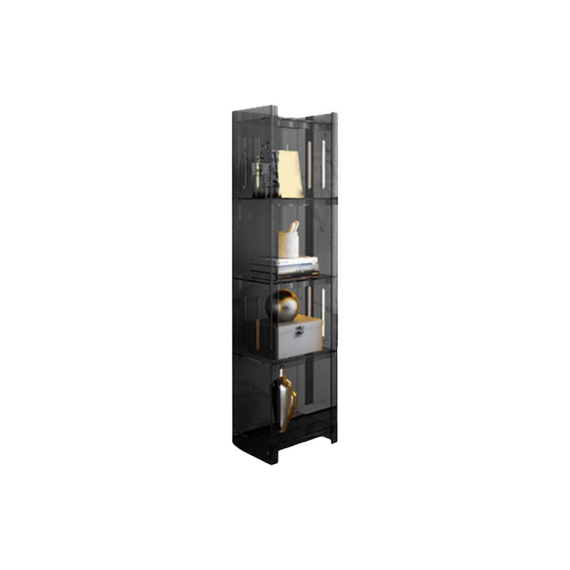 Closed Back Bookshelf Nordic Rectangle Acrylic Storage Bookcase