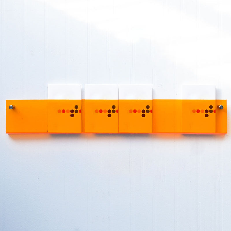 Acrylic Wall Mounted Bookshelf Nordic Rectangle Home Office Storage Bookcase