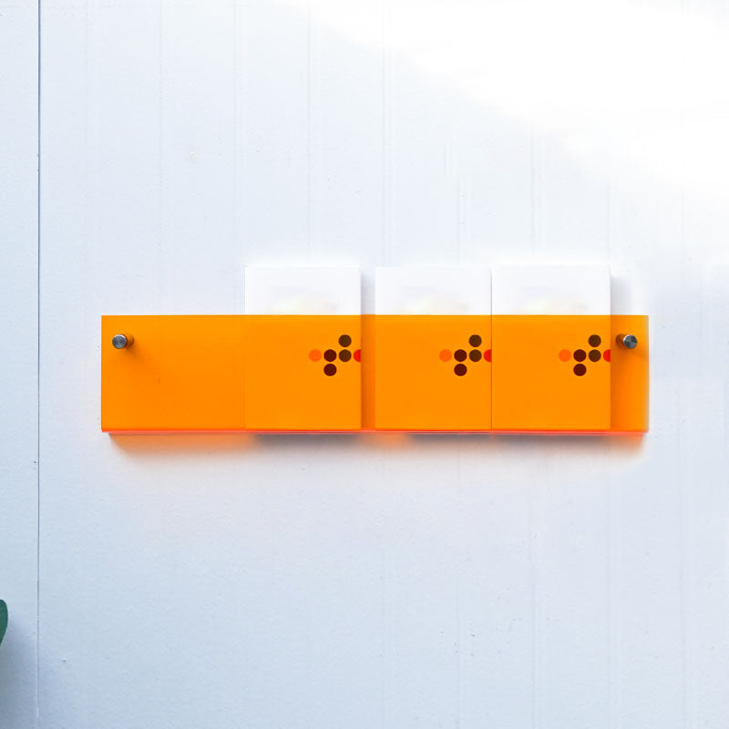 Acrylic Wall Mounted Bookshelf Nordic Rectangle Home Office Storage Bookcase