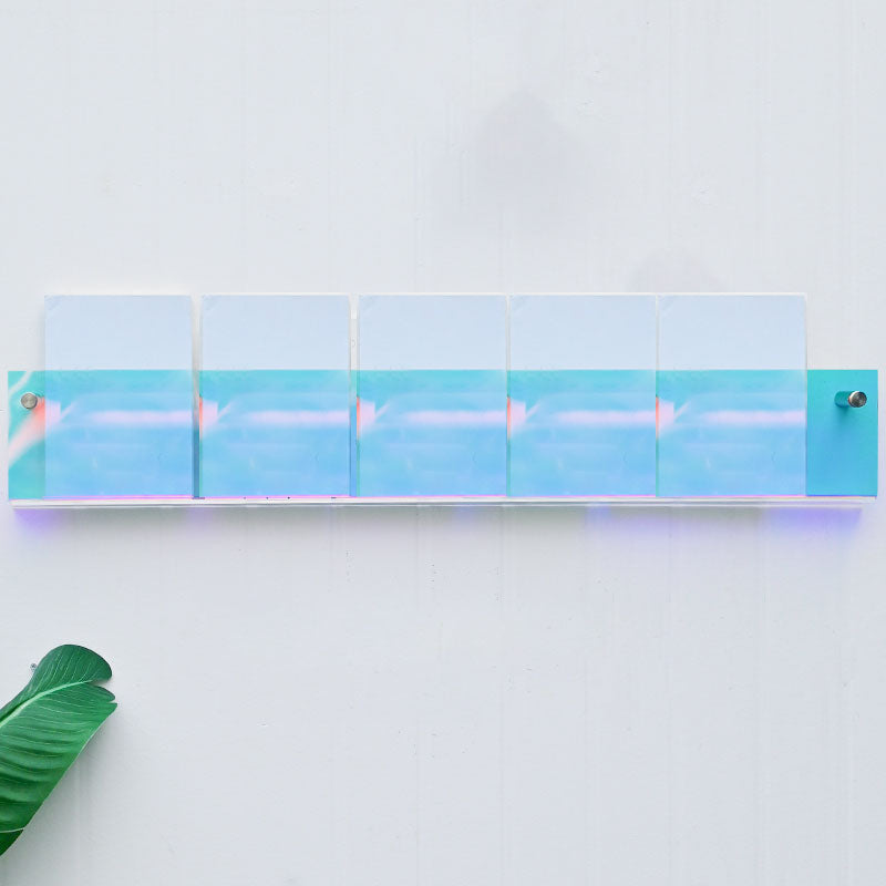 Acrylic Wall Mounted Bookshelf Nordic Rectangle Home Office Storage Bookcase