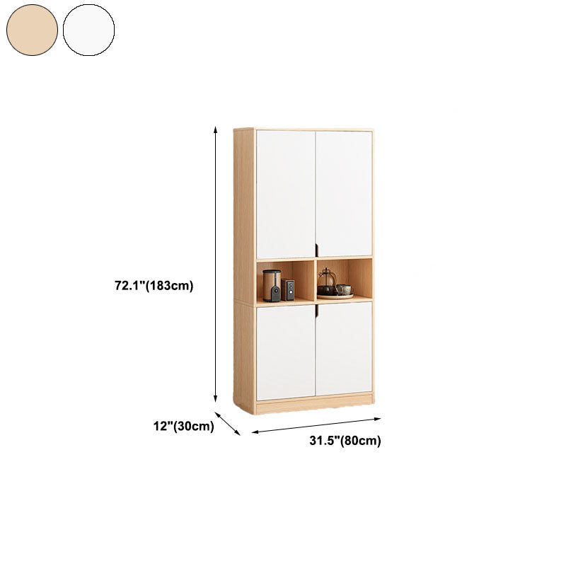 Closed Wooden Bookcase Modern Home Living Room Bedroom Standard Bookshelf