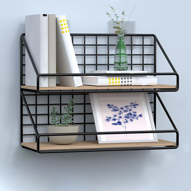 Modern Metal Bookcase, Geometric Bookshelf for Any Room, 6.5" W