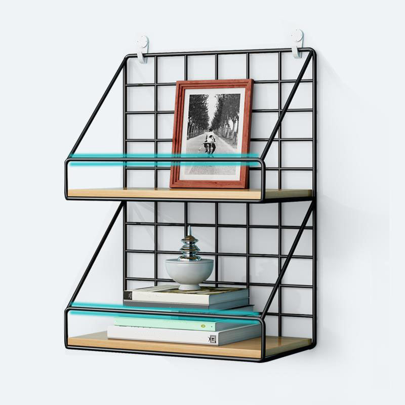 Modern Metal Bookcase, Geometric Bookshelf for Any Room, 6.5" W