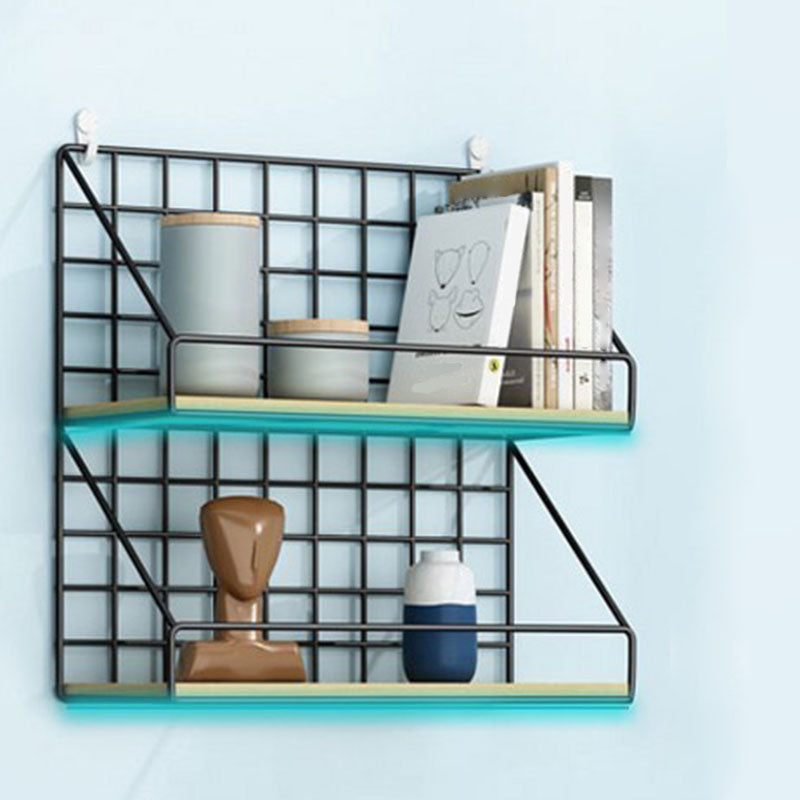 Modern Metal Bookcase, Geometric Bookshelf for Any Room, 6.5" W