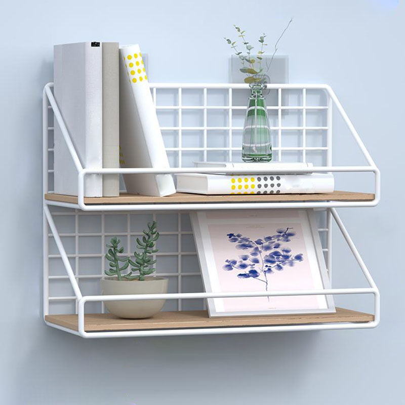 Modern Metal Bookcase, Geometric Bookshelf for Any Room, 6.5" W