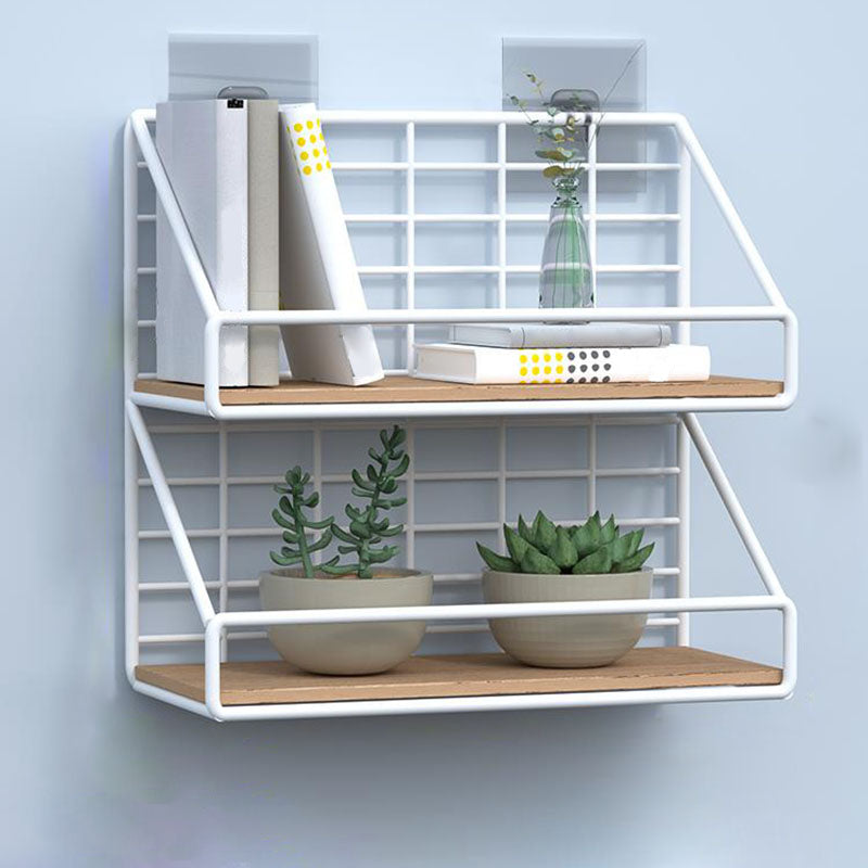Modern Metal Bookcase, Geometric Bookshelf for Any Room, 6.5" W