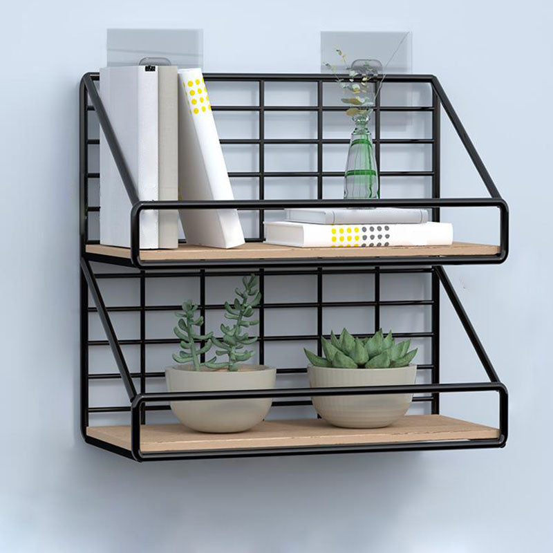 Modern Metal Bookcase, Geometric Bookshelf for Any Room, 6.5" W