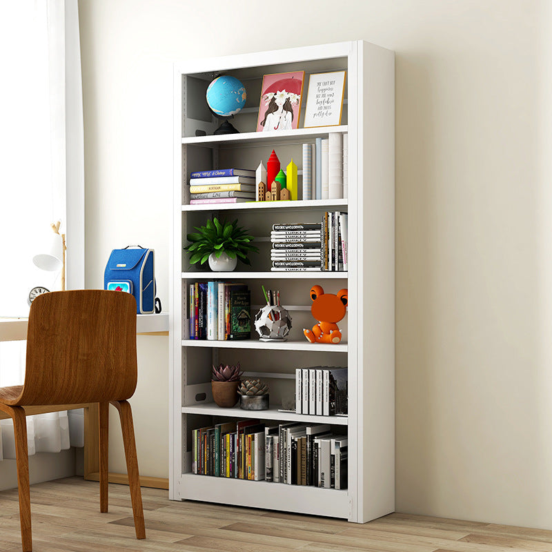Rectangle Etagere Bookshelf Modern Metal Open Bookcase with Shelves
