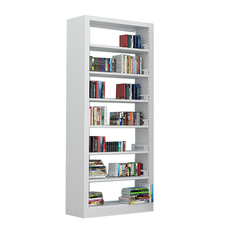 Rectangle Etagere Bookshelf Modern Metal Open Bookcase with Shelves