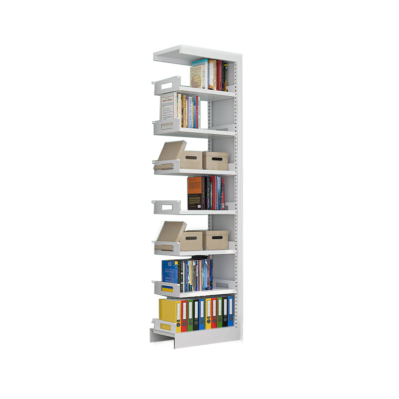 Rectangle Etagere Bookshelf Modern Metal Open Bookcase with Shelves