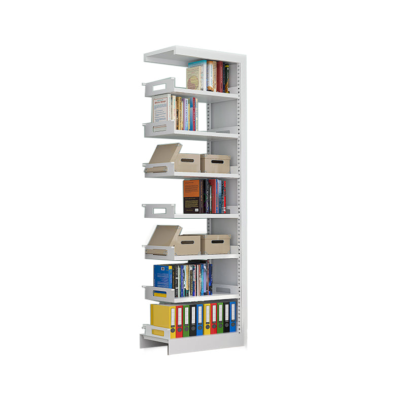 Rectangle Etagere Bookshelf Modern Metal Open Bookcase with Shelves