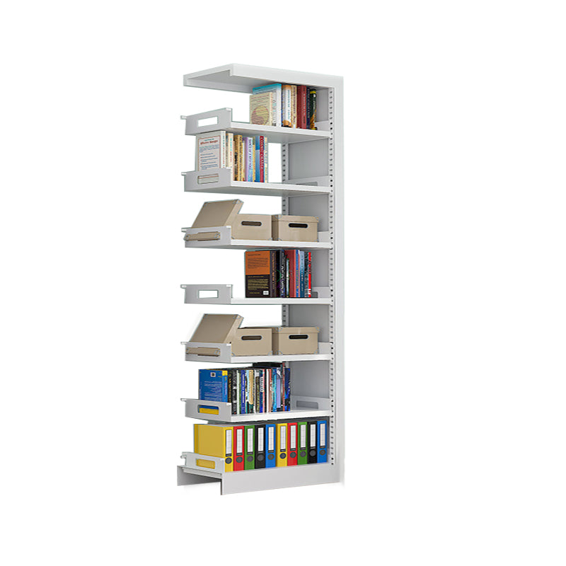 Rectangle Etagere Bookshelf Modern Metal Open Bookcase with Shelves