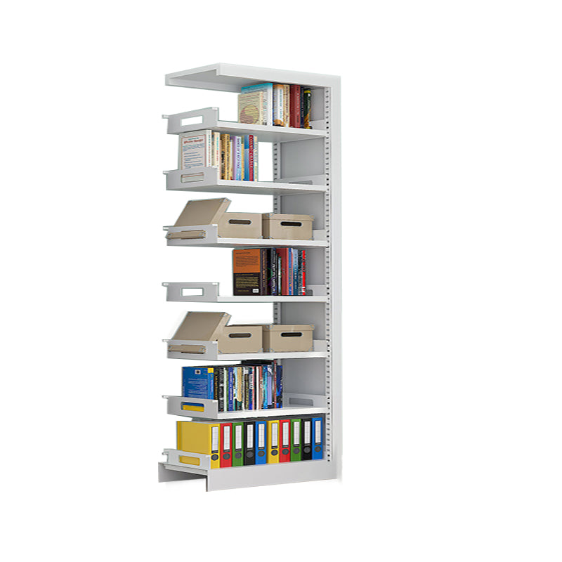 Rectangle Etagere Bookshelf Modern Metal Open Bookcase with Shelves
