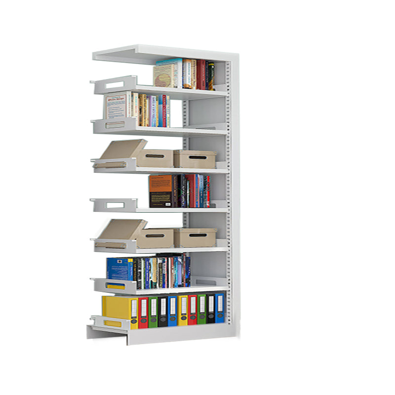 Rectangle Etagere Bookshelf Modern Metal Open Bookcase with Shelves