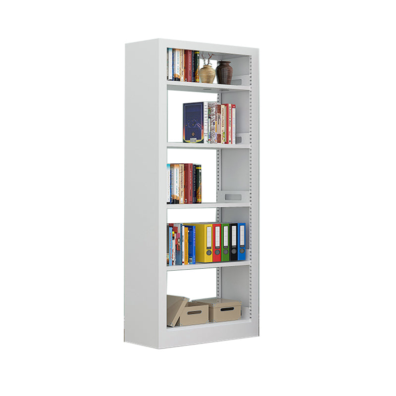 Rectangle Etagere Bookshelf Modern Metal Open Bookcase with Shelves