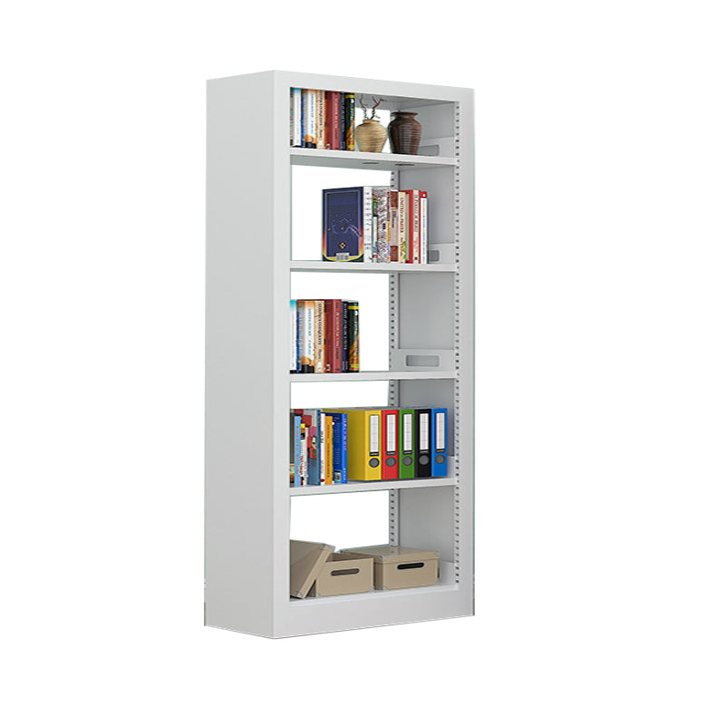 Rectangle Etagere Bookshelf Modern Metal Open Bookcase with Shelves