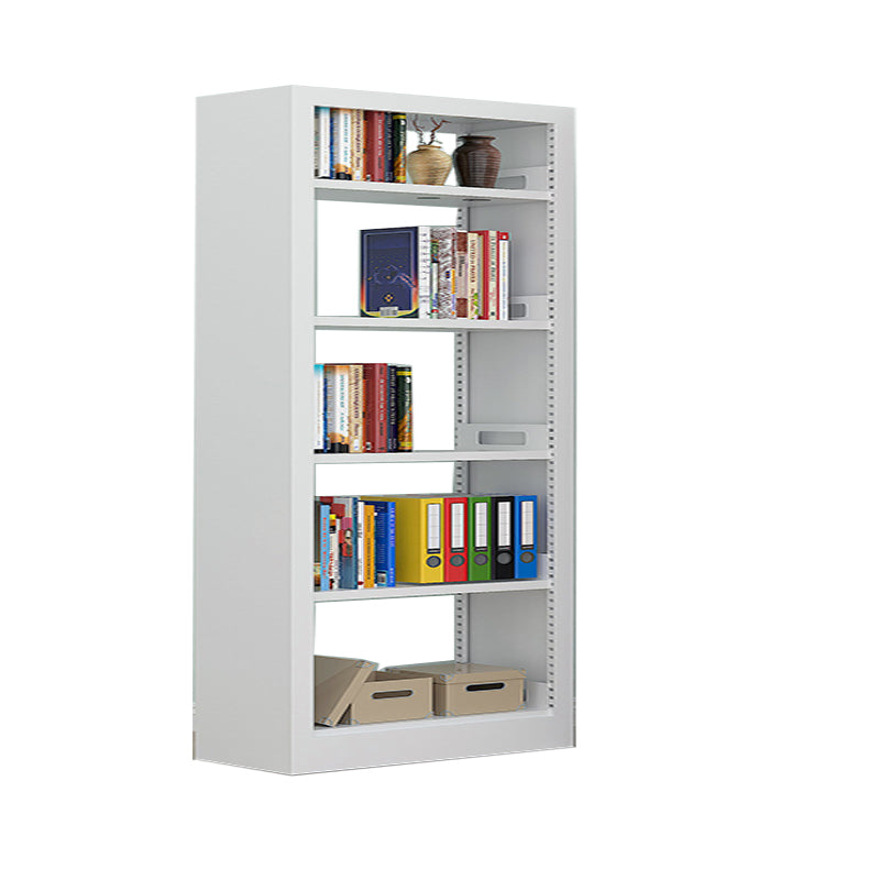 Rectangle Etagere Bookshelf Modern Metal Open Bookcase with Shelves