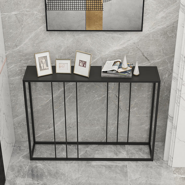 Iron Frame Console Table with Rectangle Top for Hall Accent Table