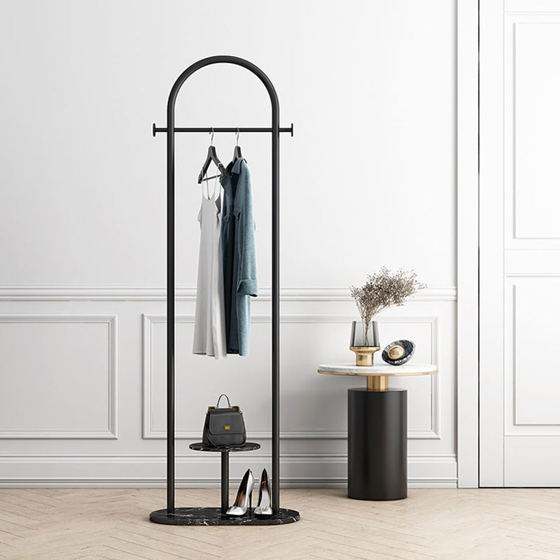 Modern Metal Hall Tree Hanging Rail Coat Hanger Entryway Kit