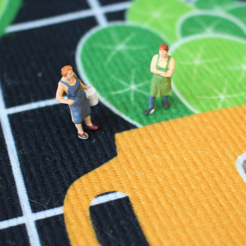 Modern Color Block Rug Polyester Indoor Carpet Stain Resistant Carpet for Home Decoration