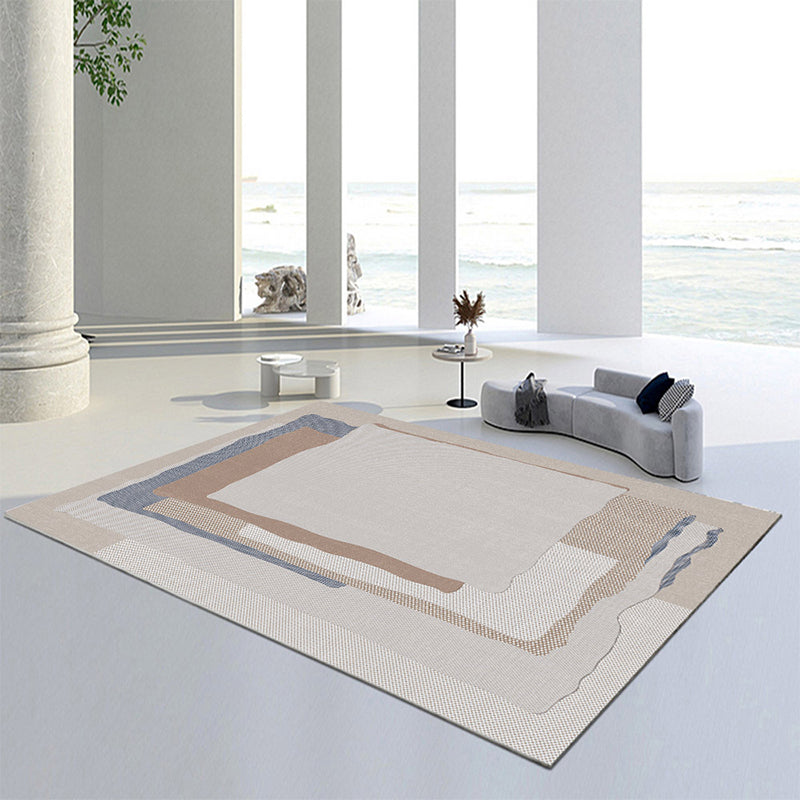 Funky Carpet Abstract Pattern Rug Living Room Polyester Carpet with Non-Slip Backing