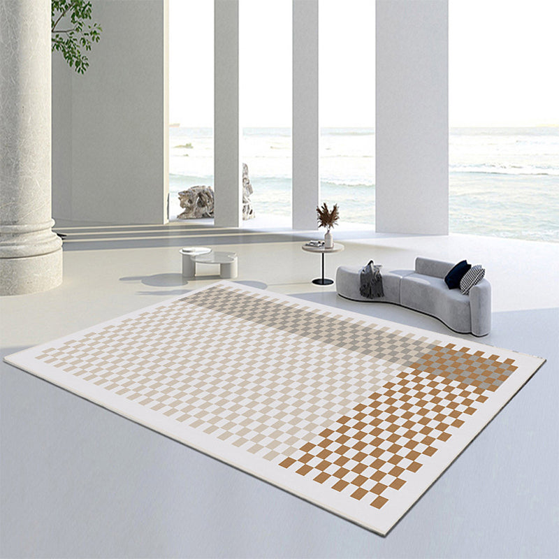 Funky Carpet Abstract Pattern Rug Living Room Polyester Carpet with Non-Slip Backing