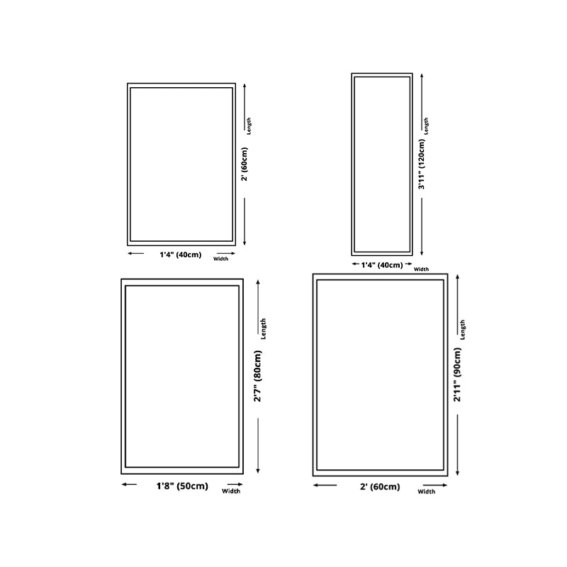 Simplicity Lines Print Rug Polyester Area Carpet Non-Slip Backing Carpet for Living Room