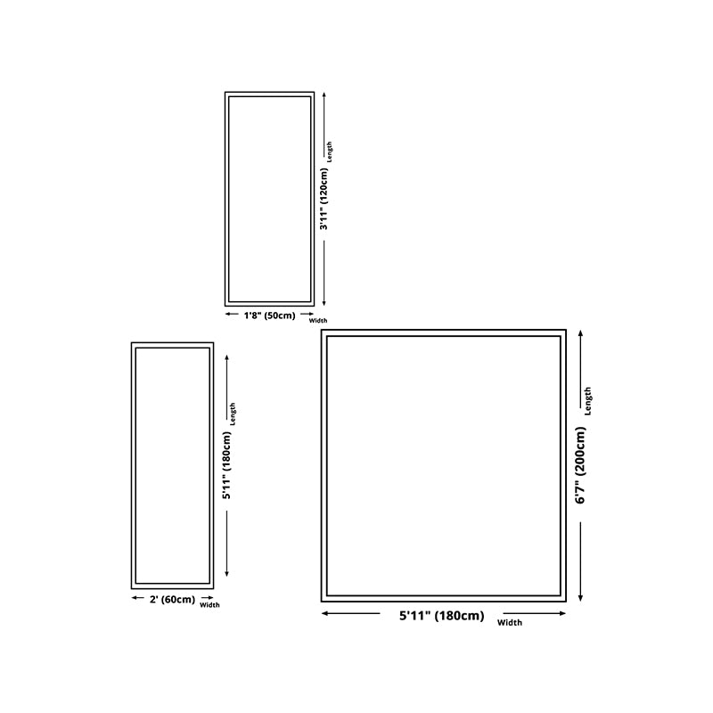 Simplicity Lines Print Rug Polyester Area Carpet Non-Slip Backing Carpet for Living Room