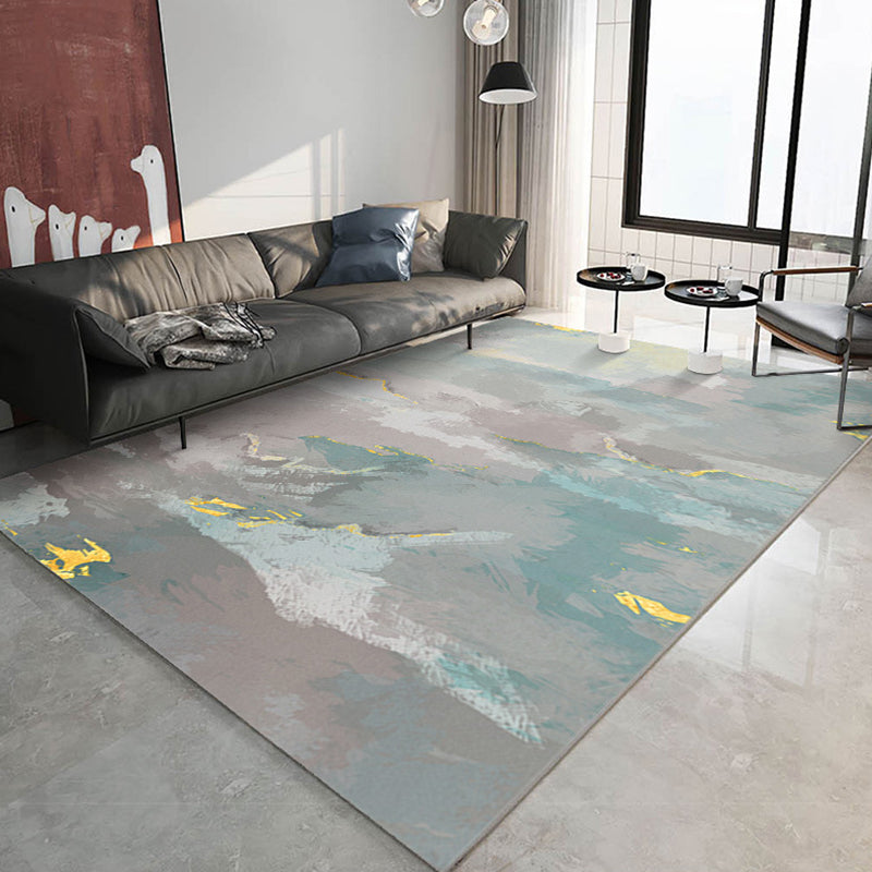 Leisure Area Rug Fancy Abstract Print Rug Washable Stain Resistant Carpet for Home Decor