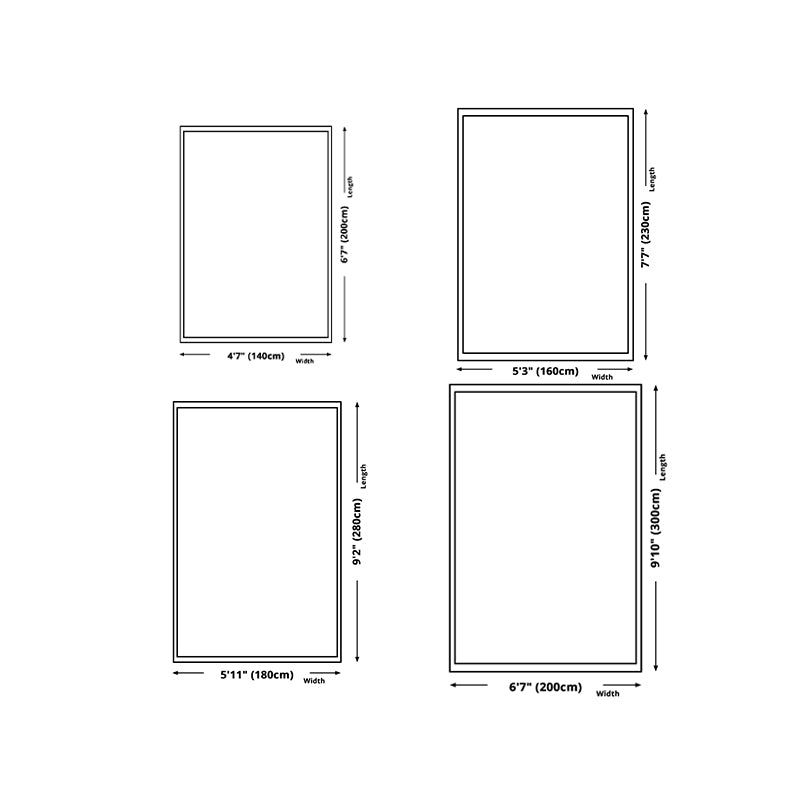 Leisure Area Rug Fancy Abstract Print Rug Washable Stain Resistant Carpet for Home Decor