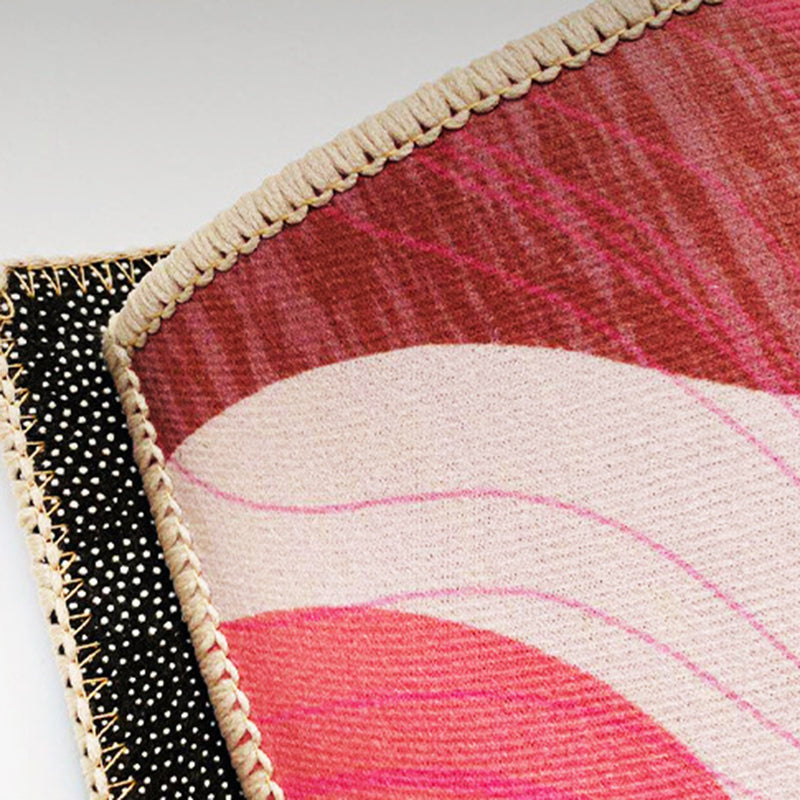 Simplicity Carpet Modern Abstract Print Rug Stain Resistant Area Rug for Living Room