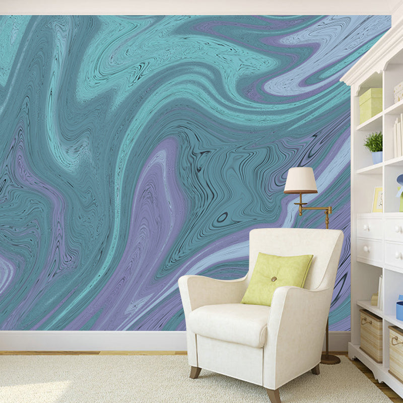 Abstract Style Illustration Mural Wallpaper Environment Friendly Living Room Wall Mural