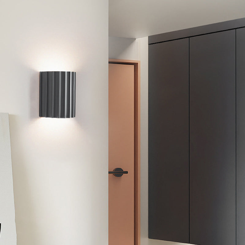 Flush Mount Wall Light Contemporary Polish Finish Lighting for Dining Room