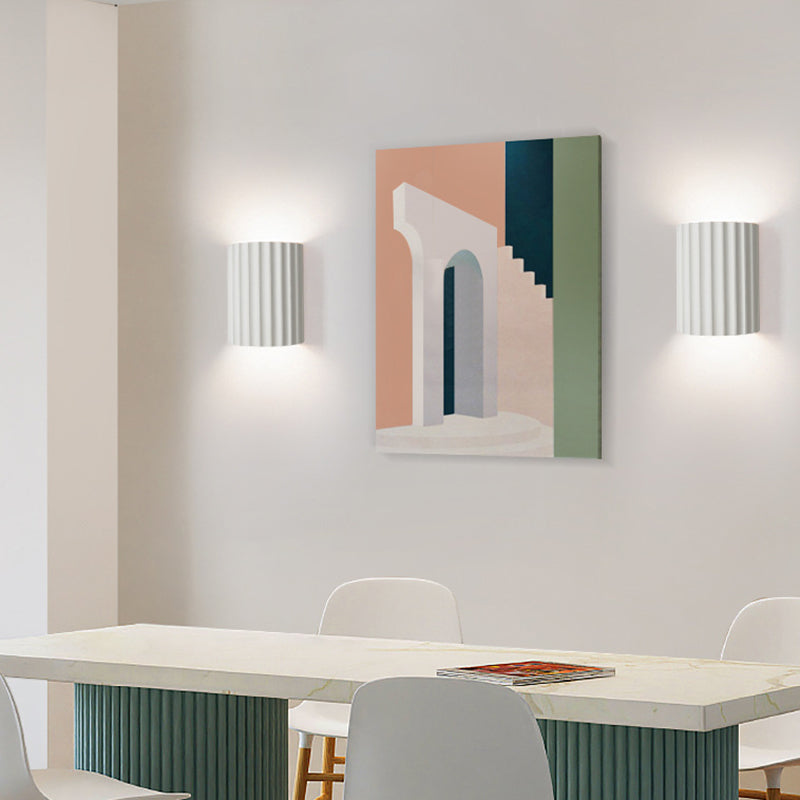 Flush Mount Wall Light Contemporary Polish Finish Lighting for Dining Room