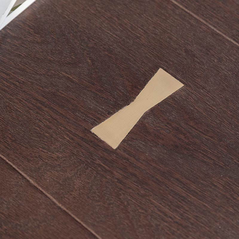 Oak Wood and Iron Dinette Table Traditional Luxury 4 Legs Dining Table