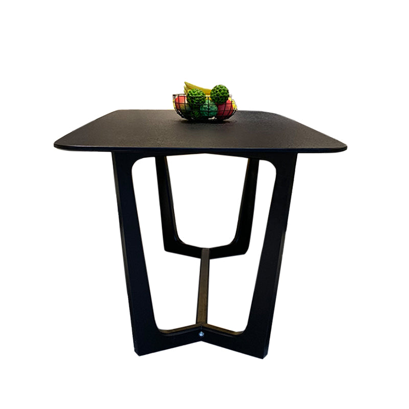 Rectangle Dining Table Sintered Stone Dining Table with Trestle Base