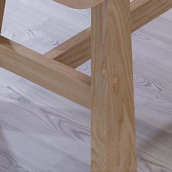 Solid Wood Dining Table Rectangle Dining Table with Trestle Base