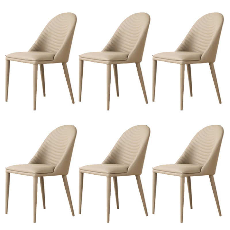 Contemporary Armless Dining Chairs Upholstered Dining Side Chair