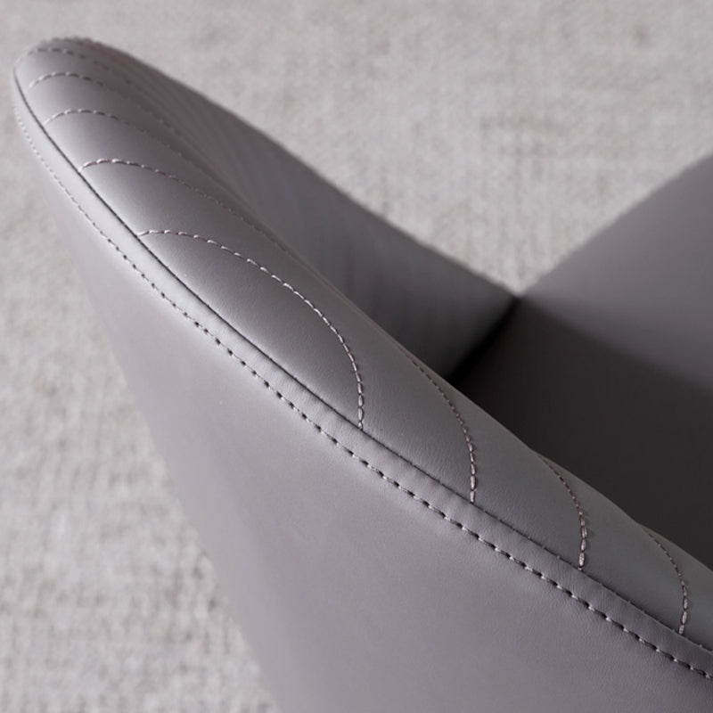 Faux Leather Armless Dining Chairs Upholstered Dining Room Chair