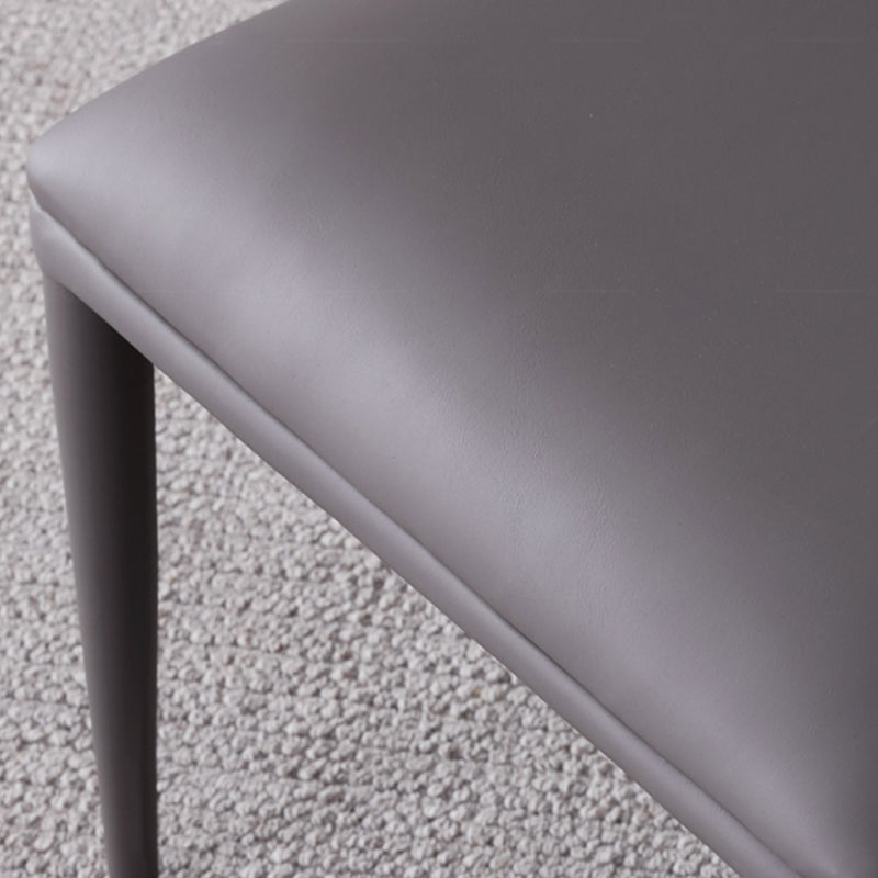 Faux Leather Armless Dining Chairs Upholstered Dining Room Chair