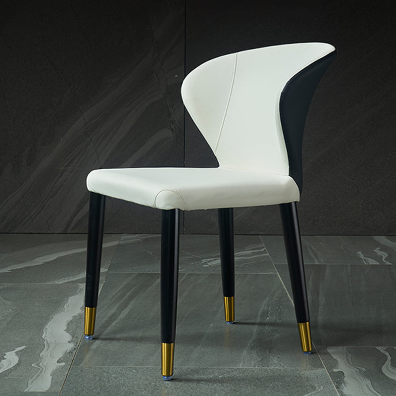 Wingback Side Chair Upholstered Armless Dining Chairs for Dining Room