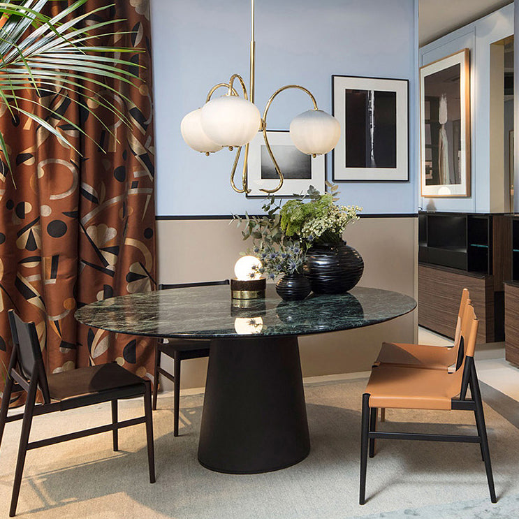 Faux Leather and Wood Armless Dining Chairs Modern Side Chair Set