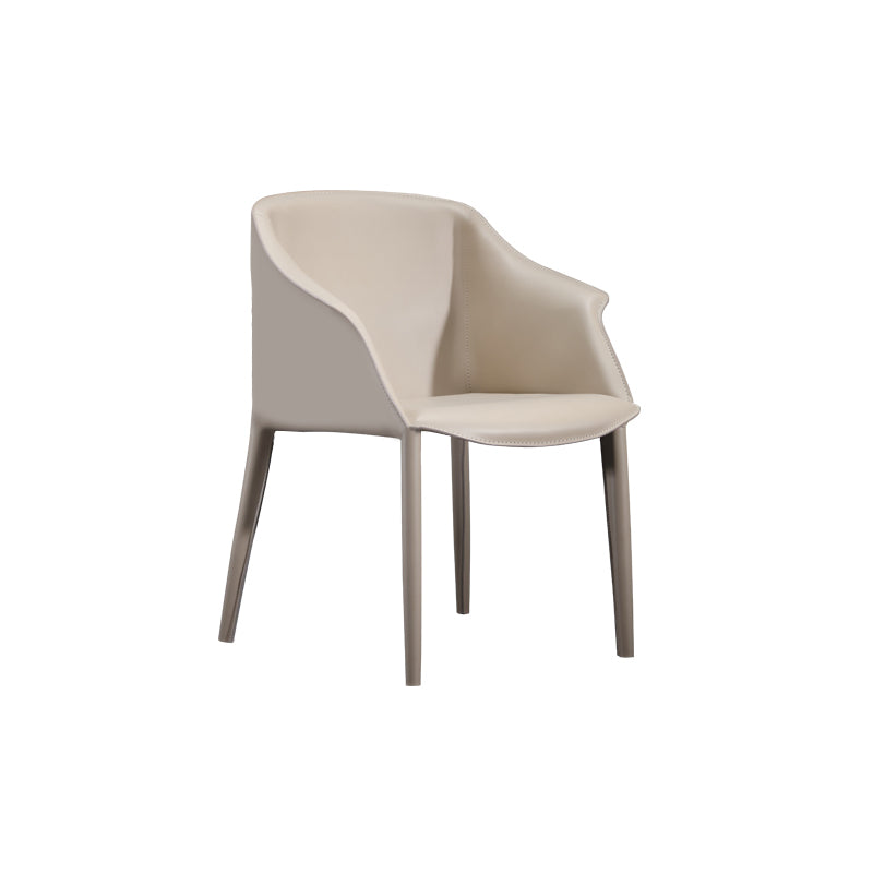 Faux Leather Dining Arm Chair Contemporary Dining Room Chair