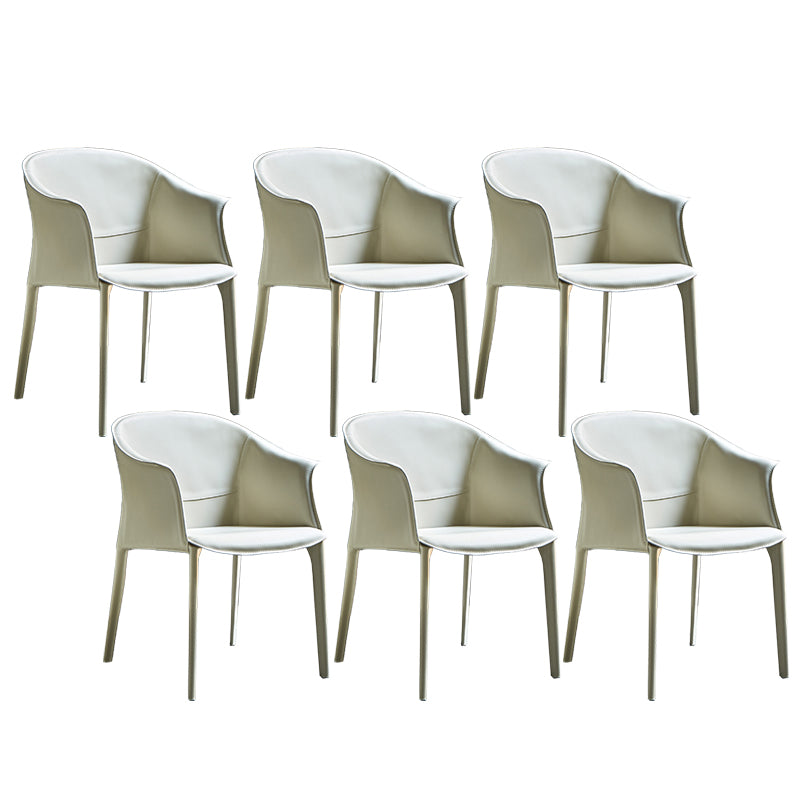 Faux Leather Dining Arm Chair Contemporary Dining Room Chair