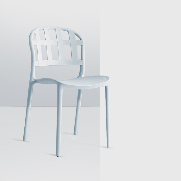 Plastic Armless Dining Chairs Scandinavian Style Home Dining Side Chair