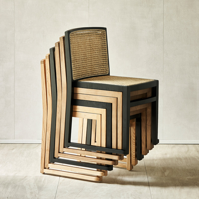 Traditional Style Dining Chairs Armless Chair with Wood Legs for Home